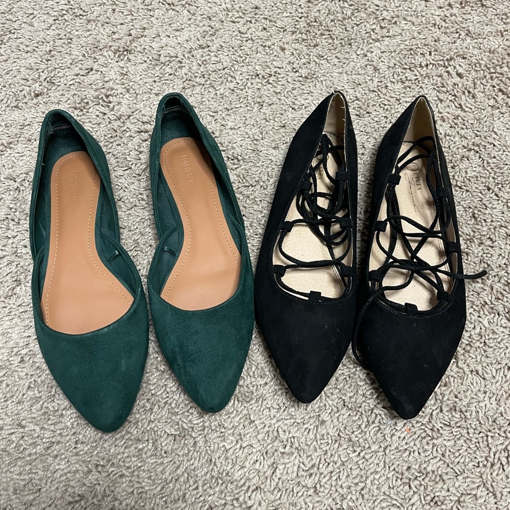 Two Pairs of Slip ons